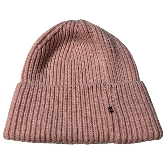 Athleta Women’s Wool Blend Winter Knitted Beanie Hat Pink - Picture 1 of 4